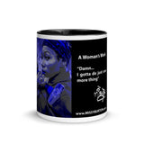 A Woman's Work Coffee Mug Blue