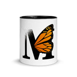 The 'M' Wing Monarch Mug With Black Color Inside