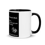 A Woman's Work Coffee Mug Red